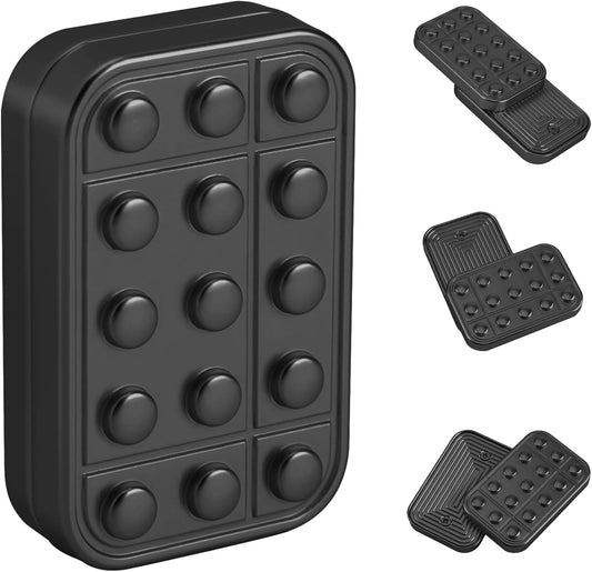 Experience Ultimate Relaxation with Our Premium Black Metal Magnetic Fidget Slider - Your Go-To Stress Relief Tool!