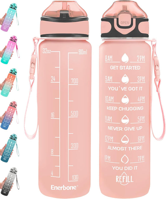 Stay Hydrated in Style with the 32 Oz Inspirational Water Bottle - BPA-Free, Leakproof, Perfect for Fitness and Outdoor Adventures!