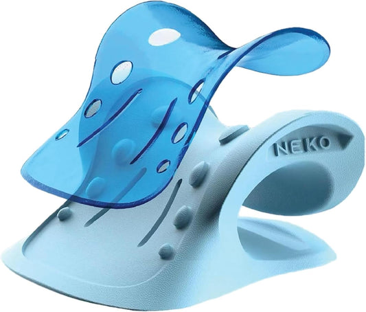 Revolutionary Cervical Traction Device with Cooling Gel and Magnetic Therapy for Ultimate Neck Pain Relief - 8 Massage Nodes and Support Pillows Included
