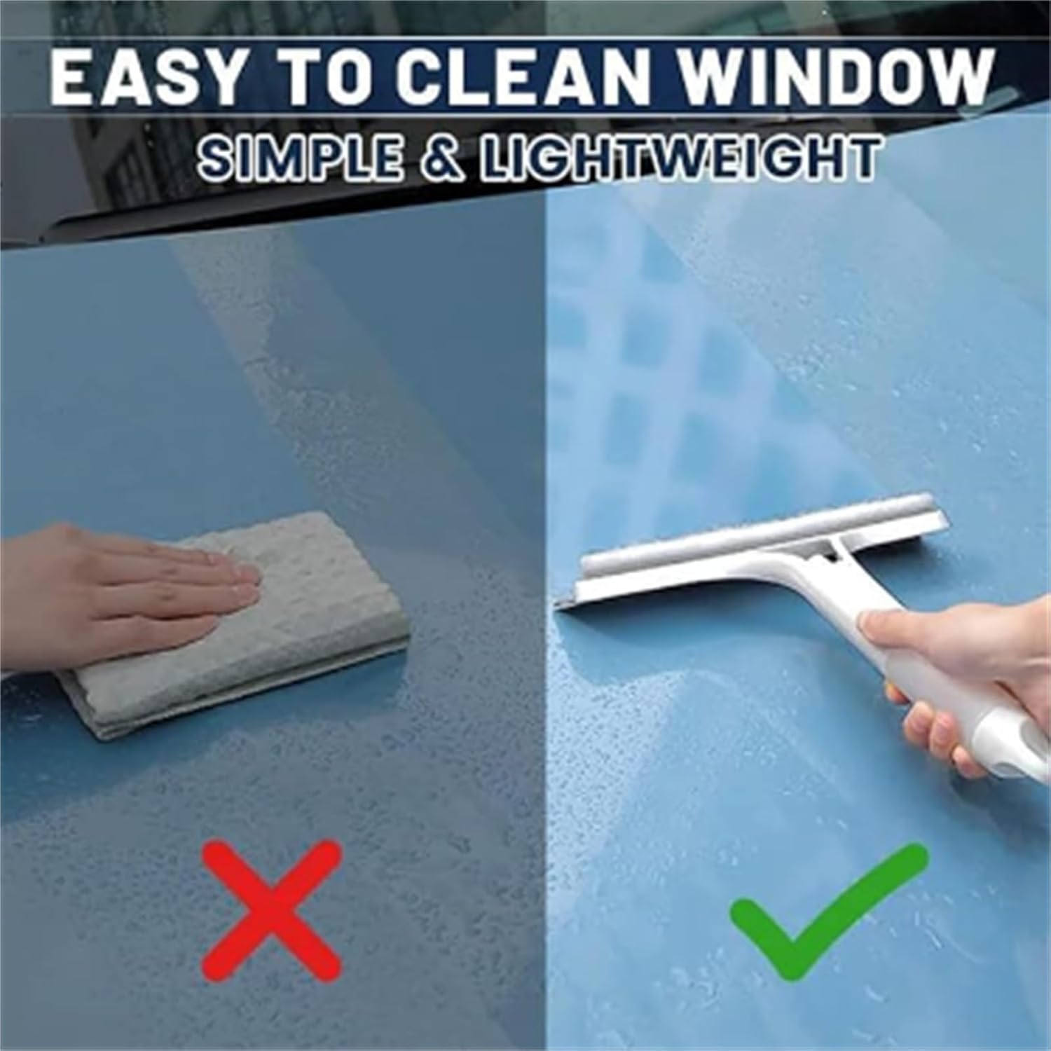 Transform Your Cleaning Routine with the Alisanda Eco-Friendly 3-in-1 Window Cleaning Kit: Squeegee, Scraper, and Scrubber with Built-in Spray for a Streak-Free Shine