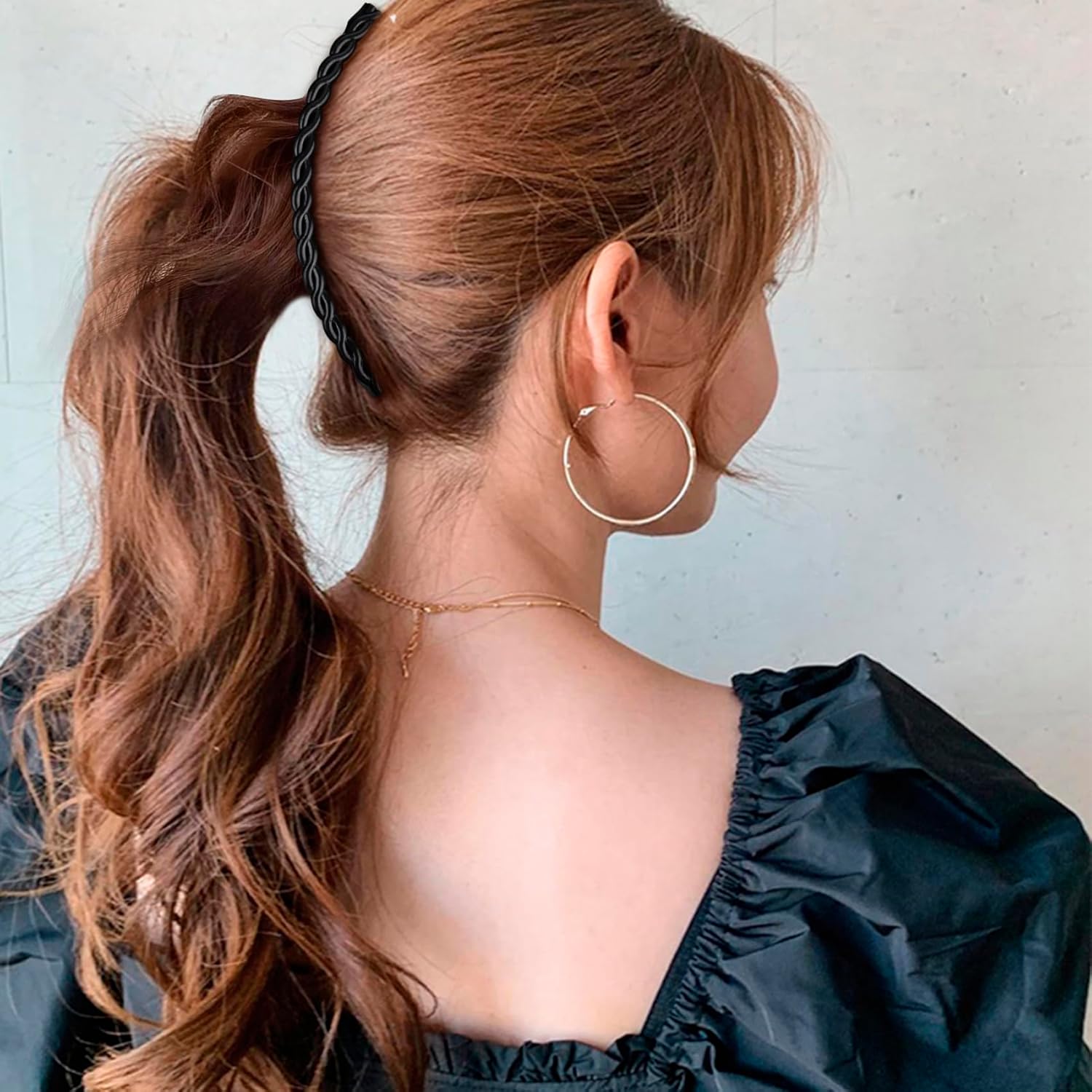 Elevate Your Style with the Set of 3 Classic Double Banana Hair Clips - Large Non-Slip Claw Accessories in Black, Brown, and Glossy Brown!