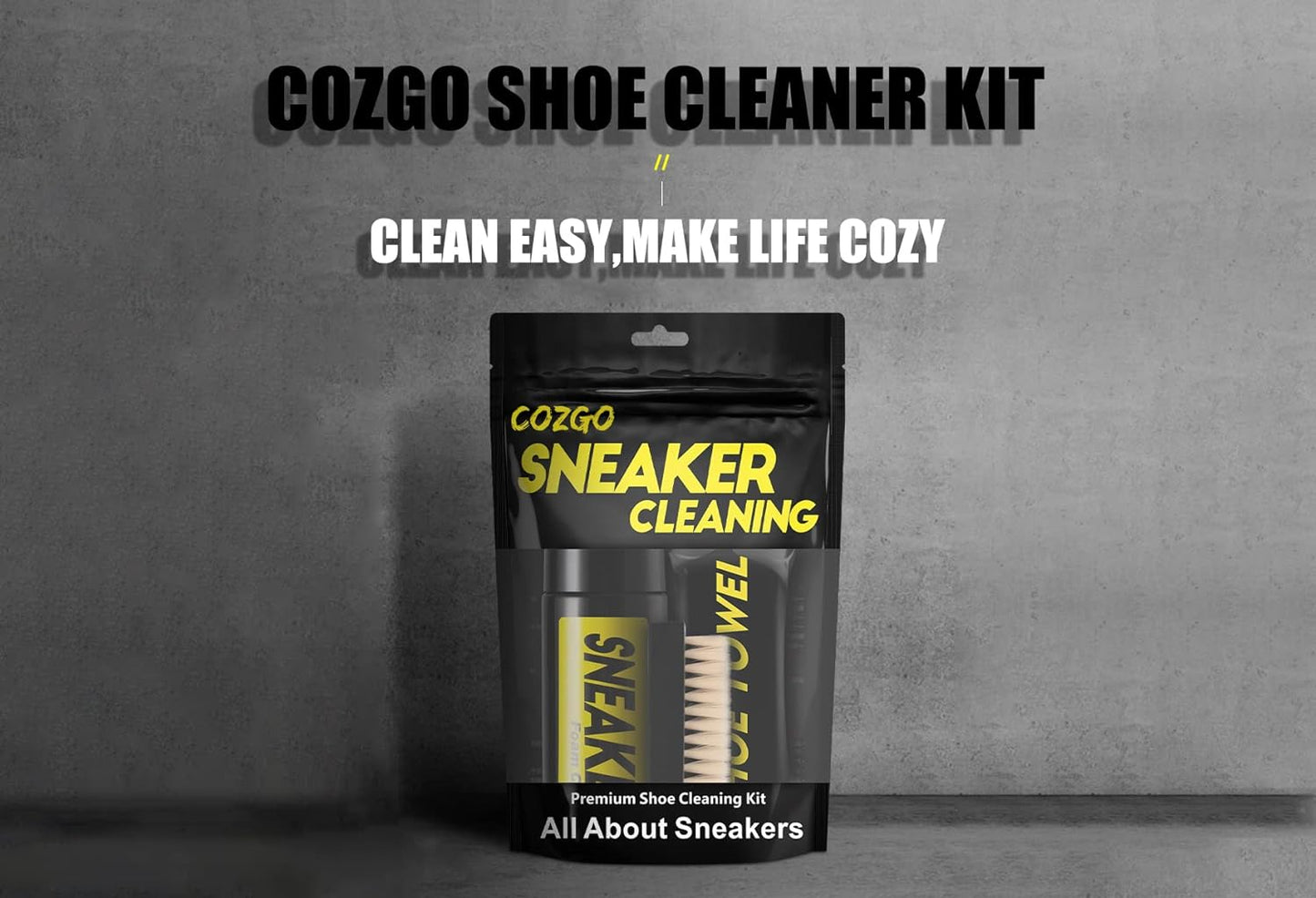 Ultimate Sneaker Cleaning Kit - Effortless Water-Free Foam Cleaner with Brush & Cloth for All Your Footwear Needs