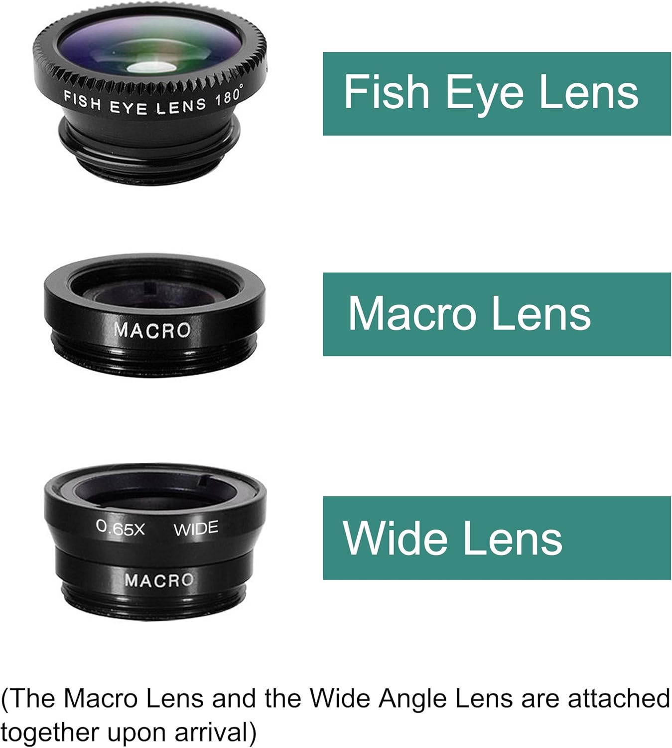 Transform Your Mobile Photography with the Ailun 3-in-1 Universal HD Camera Lens Kit - Capture Stunning Fish Eye, Wide Angle, and Macro Shots!