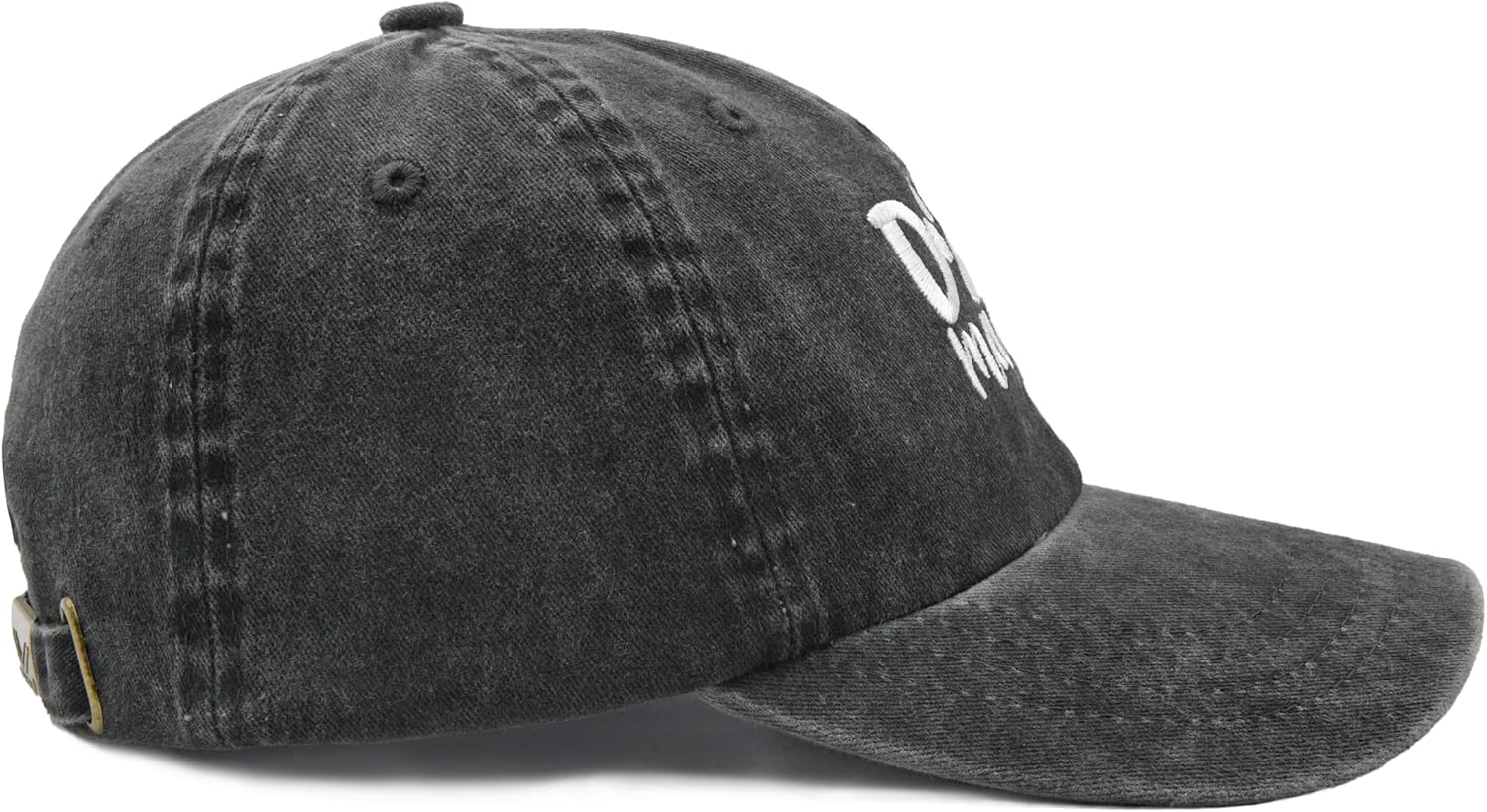 Stylish Black Baseball Cap for Dog Lovers - Adjustable Dog Mama Hat