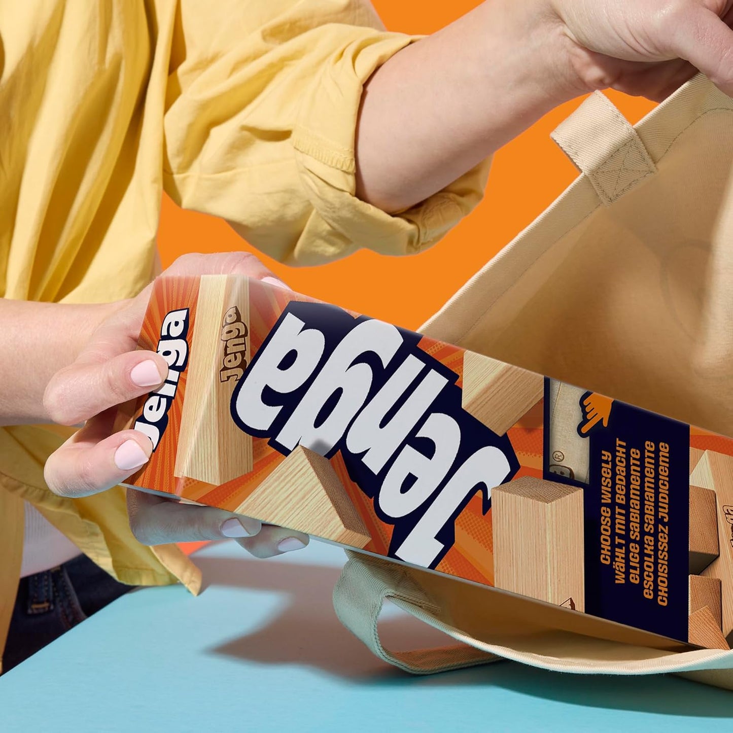 Elevate Your Game Nights with the Exciting Jenga Game Featuring a Digital Die | Classic Wooden Stacking Tower for Ages 6 and Up | Perfect for Parties and Solo Fun