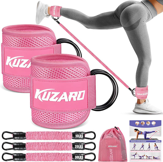 Transform Your Leg and Glute Workouts with KUZARO Ankle Resistance Bands – Your Ultimate Home Gym Companion!