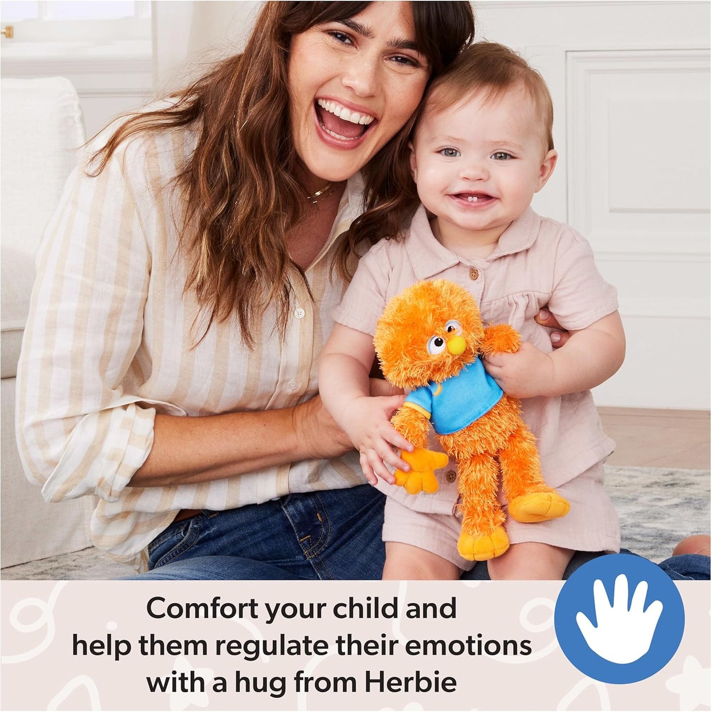 Snuggle Up with Herbie: The 11-Inch Cuddle & Comfort Plush Doll for Infants and Toddlers, Perfect for Learning and Play!