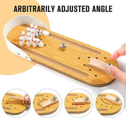 Mini Bowling Game Set - Exciting Indoor Tabletop Fun for All Ages, Perfect for Stress Relief and Group Play