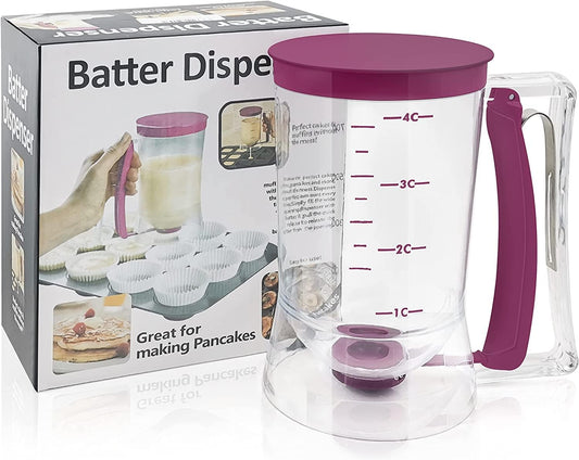 Elevate Your Baking Game with the Ultimate Pancake and Cupcake Batter Dispenser - Perfect for Fluffy Pancakes, Delectable Cupcakes, and More!