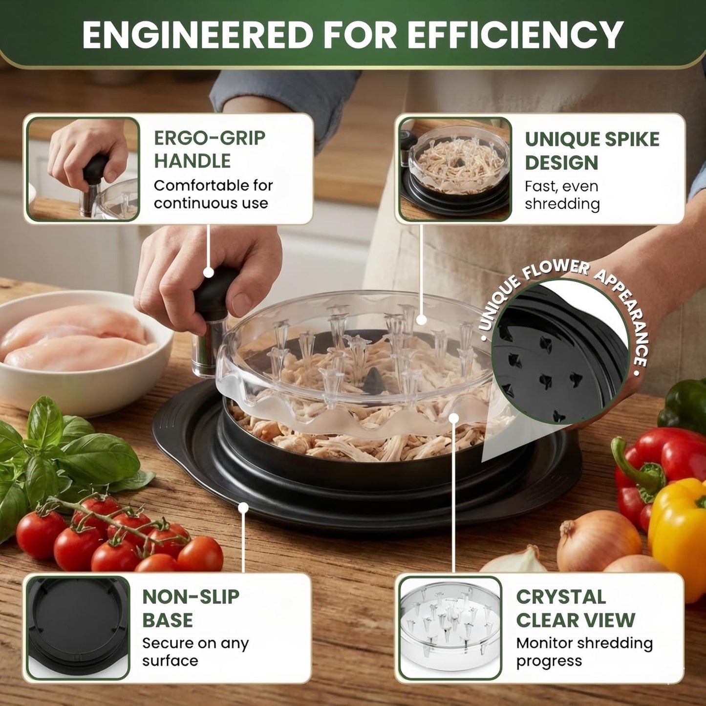 Transform Your Cooking with the Ultimate Professional Chicken and Meat Shredder Tool Featuring Twist Mechanism and Built-in Wine Opener