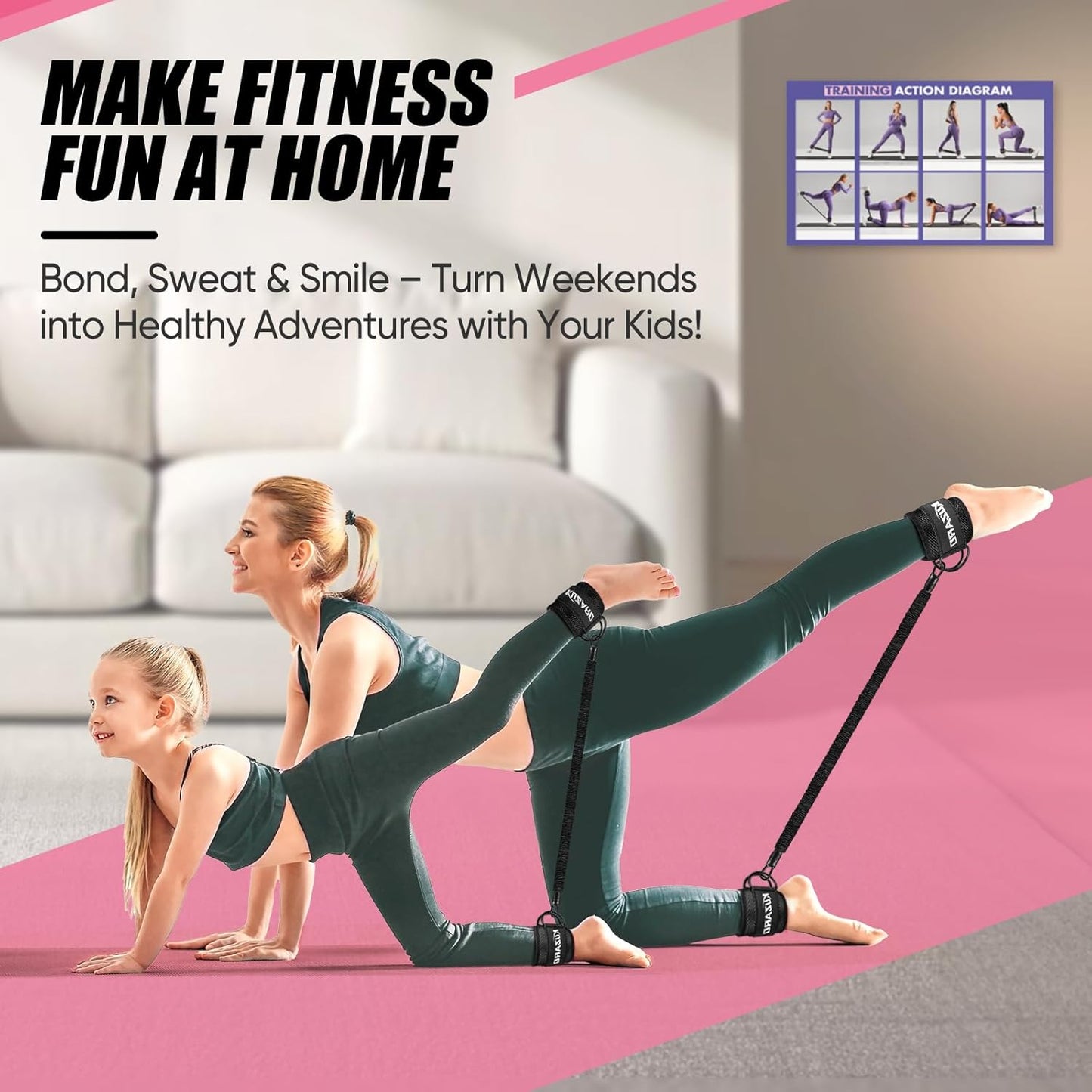 Elevate Your Workouts with Adjustable Ankle Resistance Bands for Leg and Glute Sculpting
