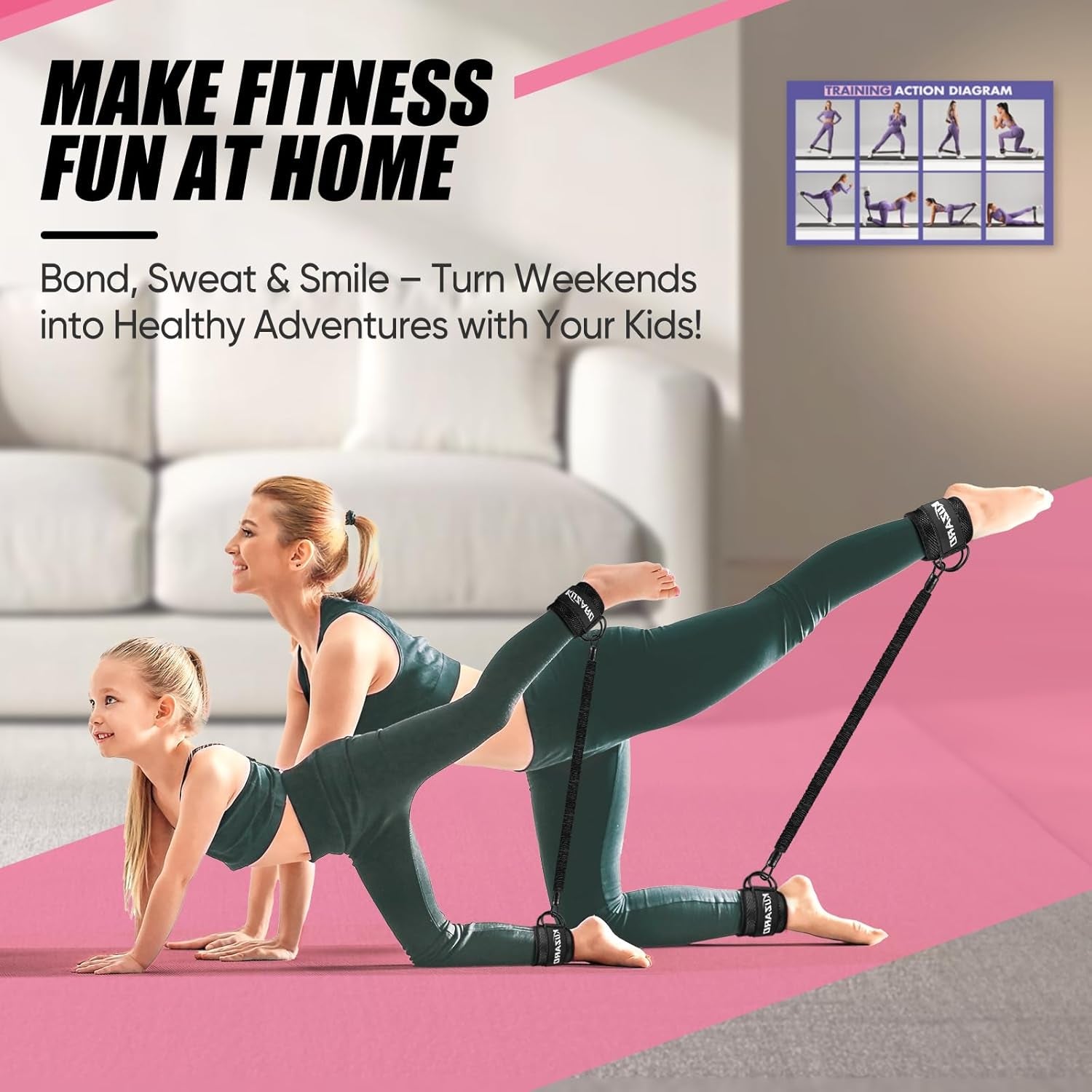 Elevate Your Workouts with Adjustable Ankle Resistance Bands for Leg and Glute Sculpting