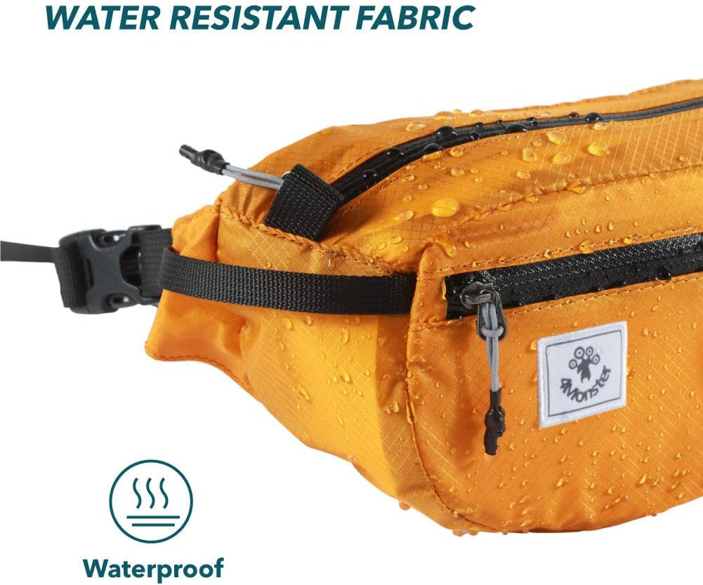 Discover the Ultimate Lightweight Water-Resistant Hiking Waist Pack - Adjustable and Comfortable Slim Bag for All Your Adventures