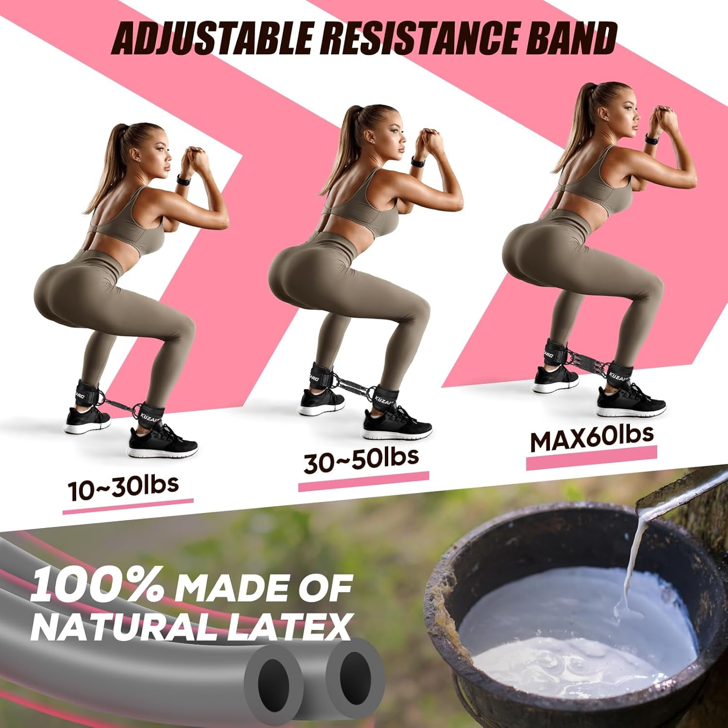 Elevate Your Workouts with Adjustable Ankle Resistance Bands for Leg and Glute Sculpting