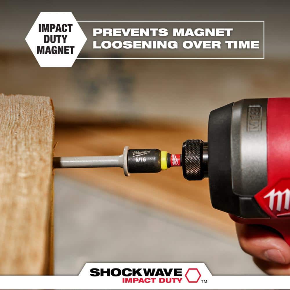 Unlock Ultimate Durability and Performance with the SHOCKWAVE 4-Piece Magnetic Nut Driver Set - Perfect for All Your Heavy-Duty Tasks!